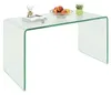 Table basse en verre COSTWAY, table d'appoint en forme de Voir les images du produit 1