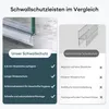 Comparison of two types of shower seals, highlighting the features of 'Our Shower Seal' versus 'Conventional Shower Seal'. Produktbild-Vorschau