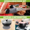 6-teiliges Silikon Backhandschuh Set,Hitzebeständige Produktbild-Vorschau 2