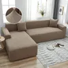 (světle hnědý) potah na pohovku ve tvaru L, elastický potah Náhled obrázku produktu 2