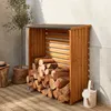 sweeek - Kaminholzregal 120x45x120cm, Holz - Natur Produktbild-Vorschau 4