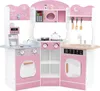 DREAMADE Eckküchen-Spielset, hölzerne Spielküche für Kinder Produktbild-Vorschau 1
