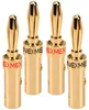 NEXMEX Bananenstecker 4mm schraubbar 4x Stecker vergoldet Produktbild-Vorschau 1