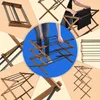A collage of images showing a wooden folding drying rack from different angles and in use. Anteprima dell’immagine prodotto