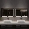 Armadio a specchio per bagno con illuminazione 80x16x60cm Anteprima dell’immagine prodotto 9