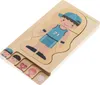 Drevené vrstvené puzzle montessori bodybuilding boy Náhľad obrázku produktu 2