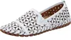 Gemini Damen Slipper Leder Mokassin floral Blumen Cutouts Produktbild-Vorschau 12