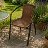 Aga Gartenstuhl RATAN Schwarz/Braun Produktbild-Vorschau 2
