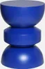 A blue, three-tiered side table. Produktbild-Vorschau