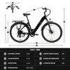 28'' 18Ah Elektrofahrrad E-Bike Pedelec Unisex 7Gang E-MTB Produktbild-Vorschau 7