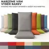 Pillows24 Polštář pro venkovní židle -120x50x8 cm / Tmavě Náhled obrázku produktu 4