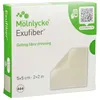 Pansement gel-fibres Exufiber 5x5 cm 10 pces Voir les images du produit 1