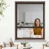 Fliegengitter Rollo Fenster 104x130cm dunkelbraun Produktbild-Vorschau 2