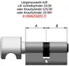 Zylinder Türschloss Schließzylinder Profilzylinder 30/30 mm Produktbild-Vorschau 2