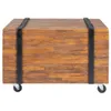 Beistelltisch Teak 60x60x38 cm Produktbild-Vorschau 2
