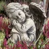 Beton Garten Skulptur Grau Figur sitzender Engel 20 kg Produktbild-Vorschau 6