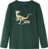 Kinder-Langarmshirt Dunkelgrün 104 Produktbild-Vorschau 1