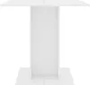 A white dining table on a white background. Produktbild-Vorschau