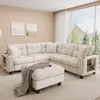 Merax U-förmiges Ecksofa 6-Sitzer, XXL Modulares Soffa, Produktbild-Vorschau 1