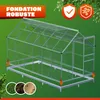 GARDEBRUK® Fondation serre de jardin 380x190cm acier Voir les images du produit 5