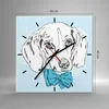 Wanduhr - Quadrat - Glasuhr - Hund Labrador Auge Portrait - Produktbild-Vorschau 3