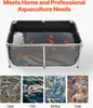 SucceBuy acquario di tela per pesci koi 480 L con finestra Anteprima dell’immagine prodotto 6