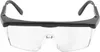 A pair of clear safety glasses with black frames. Náhled obrázku produktu