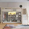 Łóżko piętrowe o wymiarach 90 x 200 cm z szafą, schowkiem, Podgląd zdjęcia produktu 18