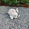 Statua da giardino Bulldog francese cucciolo Set di 3 pezzi Anteprima dell’immagine prodotto 3