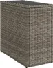 vidaXL Zahradní stolek se skleněnou deskou šedý 58x27,5x55 Náhled obrázku produktu 4