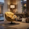 Drehbarer Retro-Polstersessel für das Wohnzimmer Hamburg Produktbild-Vorschau 2