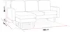 Ecksofa reversibel aus Stoff "Gabby" -  3-Sitzer - Hellgrau Produktbild-Vorschau 6