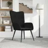 vidaXL Poltrona relax in velluto nero Anteprima dell’immagine prodotto 2