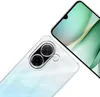 Two smartphones are shown diagonally against a white background. One is a close-up of the back with a camera module, and the other is a close-up of the front screen. Produktbild-Vorschau