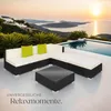 tectake® Aluminium Rattan Lounge Paris wetterfest und Produktbild-Vorschau 7