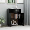 vidaXL Sideboard Schwarz 60x30x75 cm Holzwerkstoff Produktbild-Vorschau 2