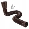 A brown flexible downspout extension and two screws on a white background. Anteprima dell’immagine prodotto