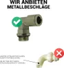 Comparison of metal and plastic fittings for a sterilizer. Produktbild-Vorschau