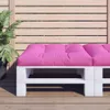 vidaXL Palettenkissen Rosa 80x80x12 cm Stoff Produktbild-Vorschau 2