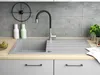 Granitspüle - Spülbecken - Küchenspüle - Beton - 86 x 50 cm Produktbild-Vorschau 5