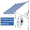 Outsunny Markise Klemmmarkise Faltarm 170-280cm Produktbild-Vorschau 6