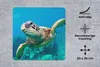 MuchoWow® Mauspad Mousepad Meeresschildkrötenschwimmen auf Produktbild-Vorschau 2
