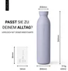 Trinkflasche Edelstahl 600ml Thermoflasche isoliert Sport Produktbild-Vorschau 3
