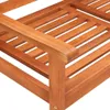 vidaXL 2-Sitzer-Gartenbank mit Auflage 120 cm Massivholz Produktbild-Vorschau 5