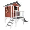 AXI Spielhaus Beach Lodge XL in Rot mit Rutsche in Grau | Produktbild-Vorschau 5