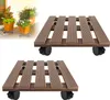 LZQ 2 Stück WPC Pflanzenroller 30x30 cm 100 kg Tragkraft, Produktbild-Vorschau 1