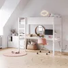 Petite Amélie Hochbett mit Schreibtisch - 90x200 cm - Weiß Produktbild-Vorschau 2