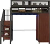 Letto a soppalco in metallo Fortuna Lai 90 × 200 cm Con Anteprima dell’immagine prodotto 9