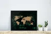 MuchoWow® MuchoWow® Gerahmtes Poster Weltkarte - Blumen - Produktbild-Vorschau 5
