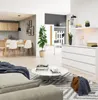 AKORD Furniture Factory OP0LK-160SZ6ARTBIA, Weiß, Eiche, 6 Produktbild-Vorschau 6
